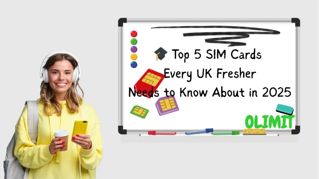 girl looking at the camera with her phone and coffee in her hands next to a classroom whiteboard with writing on it